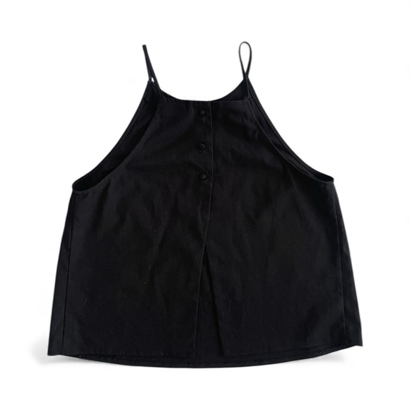 Elegant Black Open Back Women's Top M - Picture 2 of 4